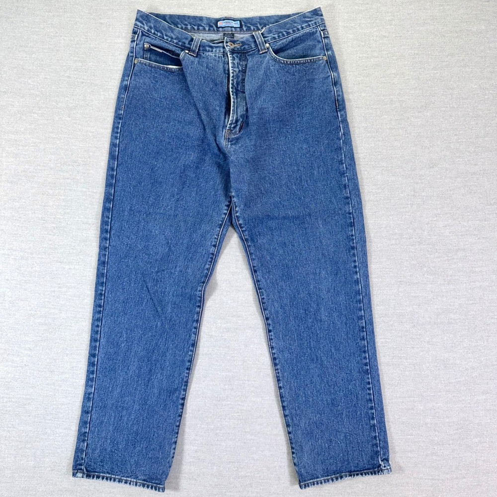 Vintage Kenneth Cole Reaction Jeans Men's 36x32 Blue‎ Straight Leg Casual Pants